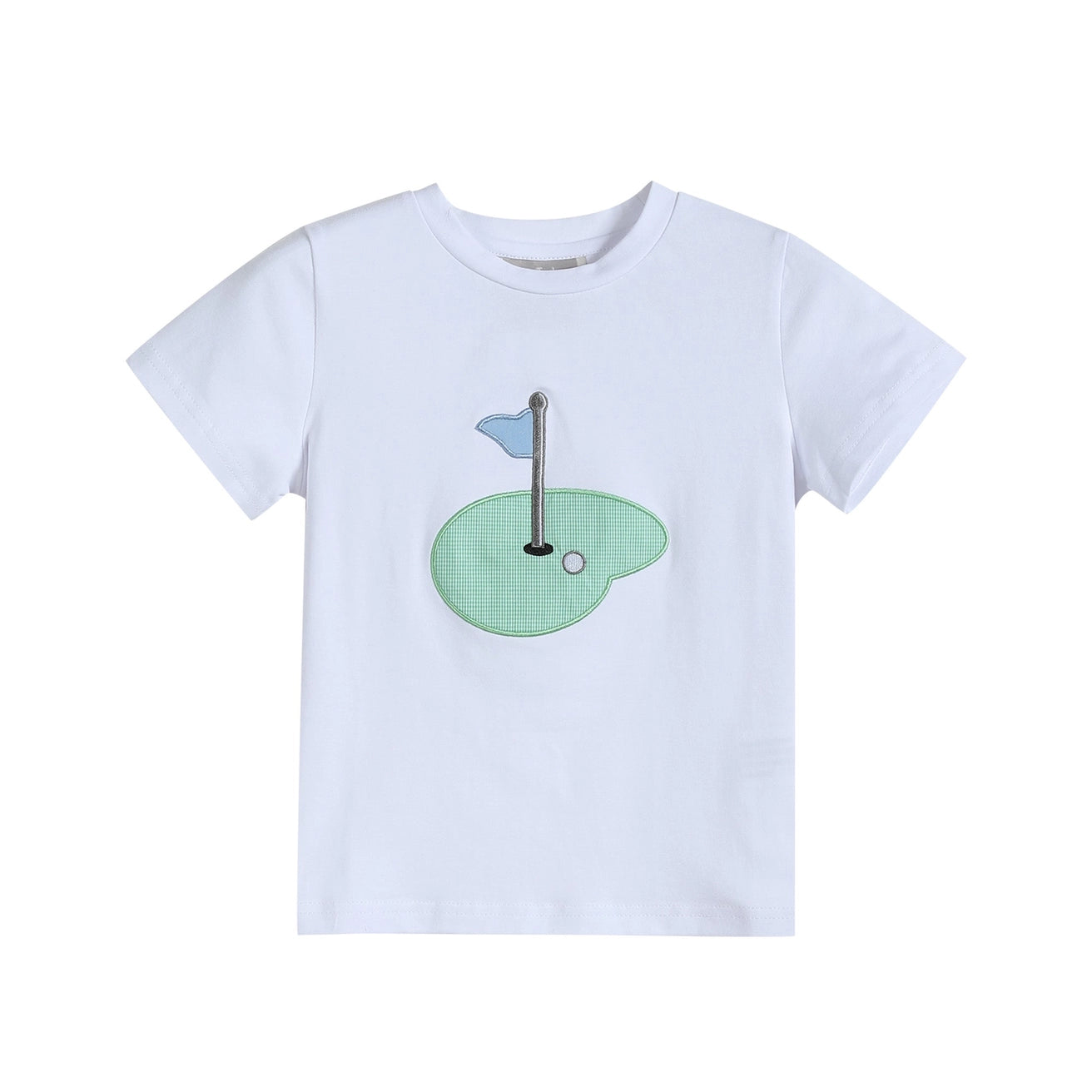 Blue Gingham Golf Short Set