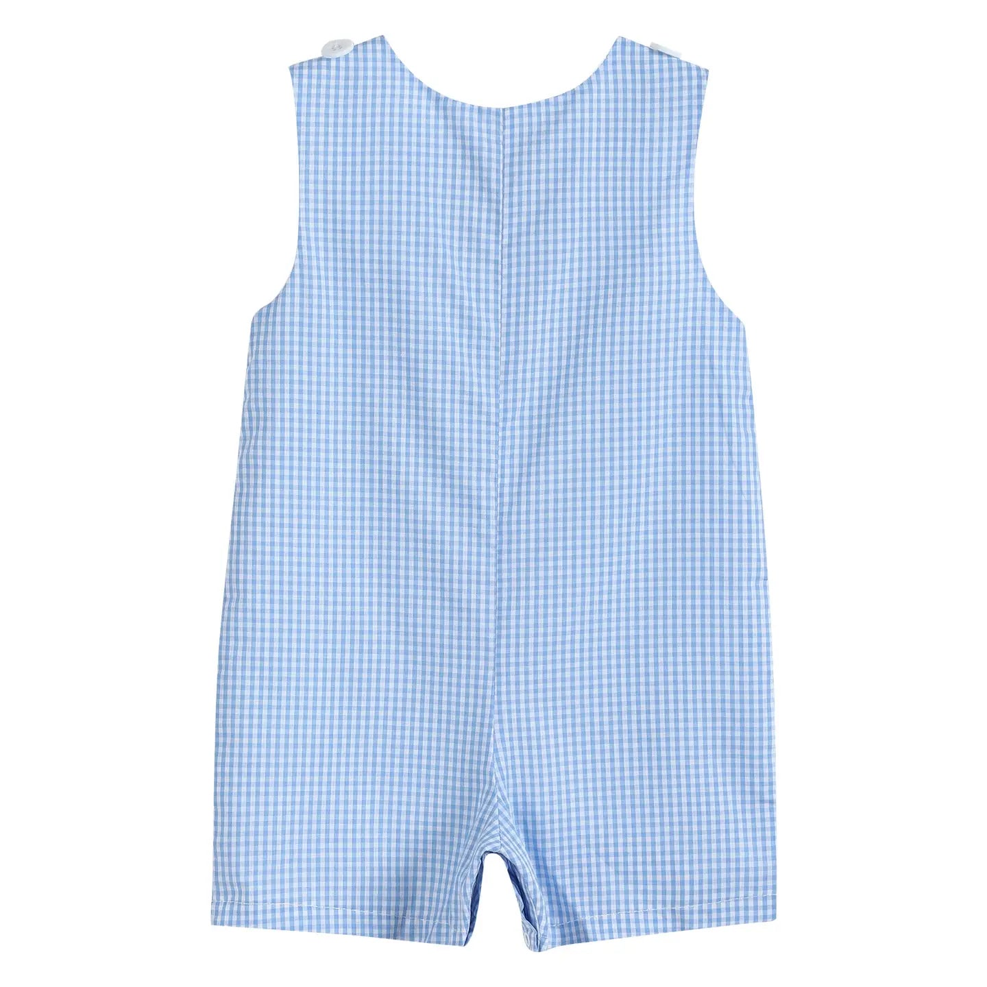 Blue Gingham Golf Romper