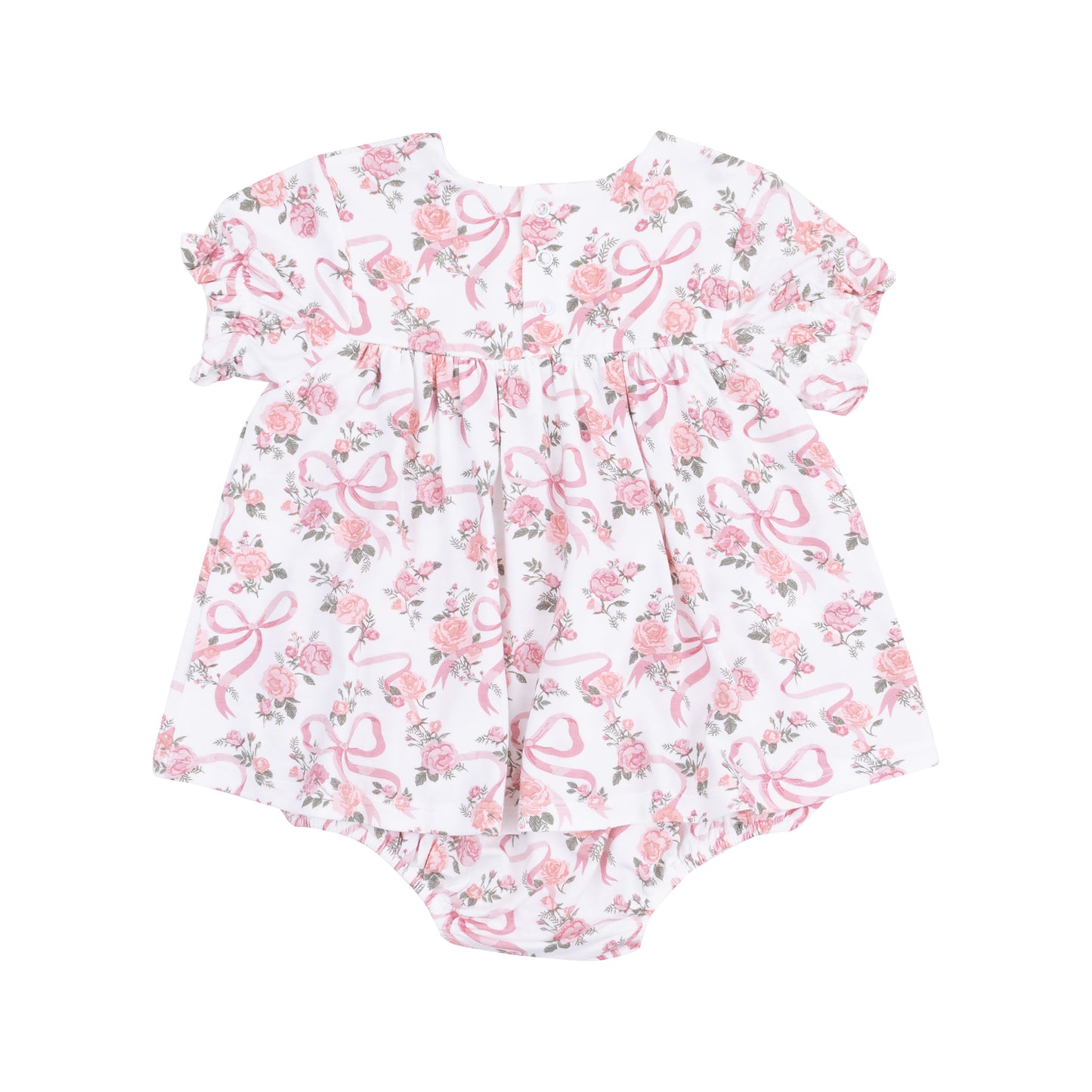Ribbons and Flowers Ruffle Bubble with Skirt