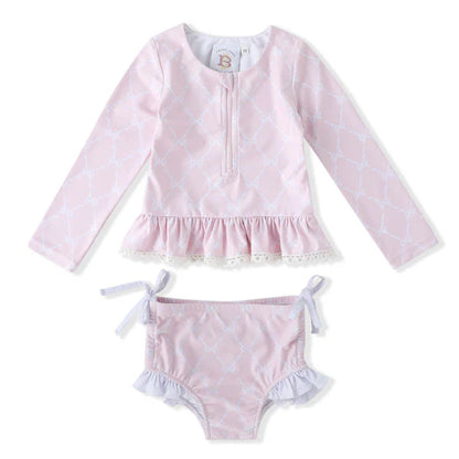 Ribbons and Bows UPF 50 Two-Piece Swimsuit