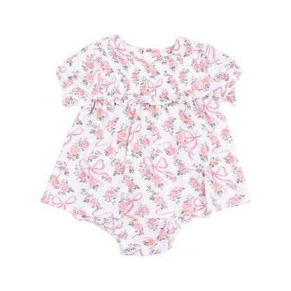 Ribbons and Flowers Ruffle Bubble with Skirt