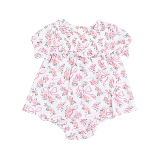 Ribbons and Flowers Ruffle Bubble with Skirt